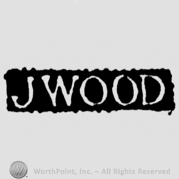 The name J Wood written with uppercase letters