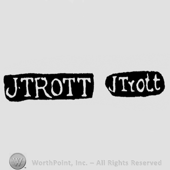 The name J Trott written either with uppercase or lowercase letters