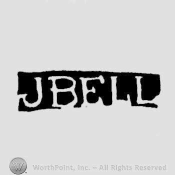 The name J Bell written with uppercase letters