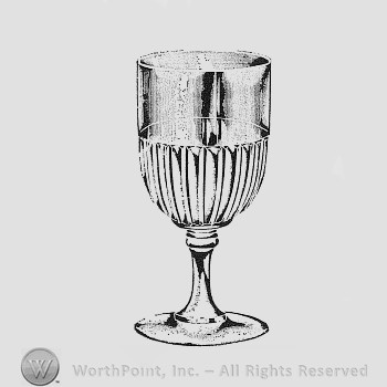 Albany Glass Pattern : Goblets and Wines