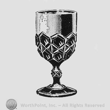 Albany Glass Pattern : Goblets and Wines