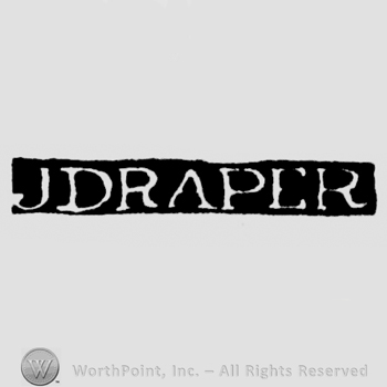 The name J. Draper written with uppercase letters