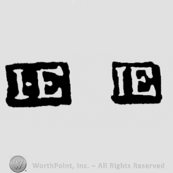 The letters IE written in uppercase, sometimes with a dot between them