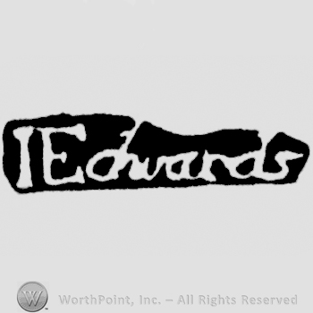 The name I. Edwards written with lowercase letters