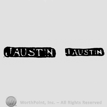 The name J Austin written with uppercase letters