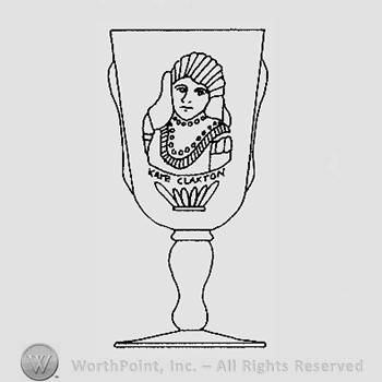 Warman's Pattern Glass Actress.
