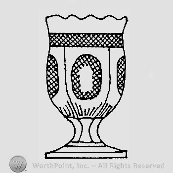Warman's Pattern Glass Banded Buckle.