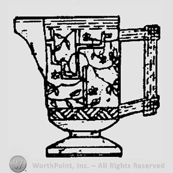 Warman's Pattern Glass Barred Forget Me Not.