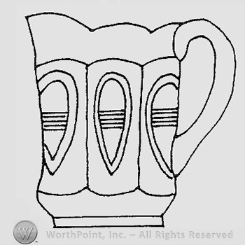 Warman's Pattern Glass Barred Ovals.