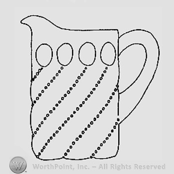 Warman's Pattern Glass Beaded Swirl.