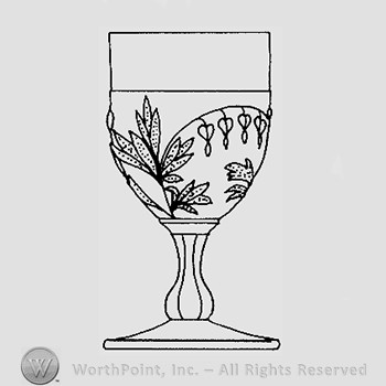 Warman's Pattern Glass Bleeding Heart.