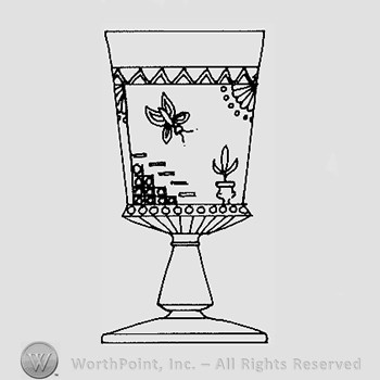 Warman's Pattern Glass Butterfly And Fan.