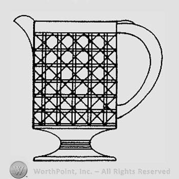 Warman's Pattern Glass Cane.