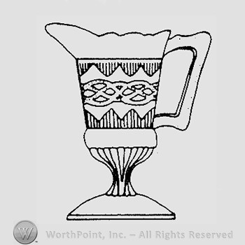 Warman's Pattern Glass Chain And Shield.