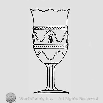 Warman's Pattern Glass Cord And Tassel.