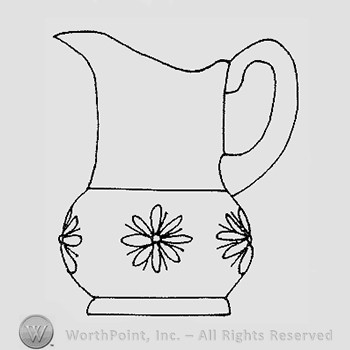 Warman's Pattern Glass Double Daisy.