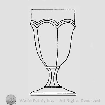 Warman's Pattern Glass Flute.
