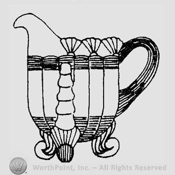 Warman's Pattern Glass Fluted Scrolls.