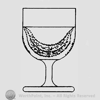 Warman's Pattern Glass Garfield Drape.