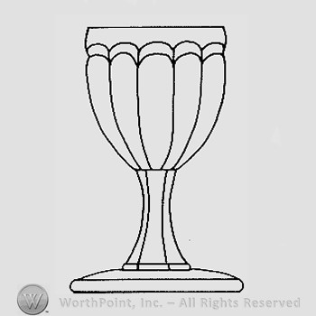 Warman's Pattern Glass Hairpin.