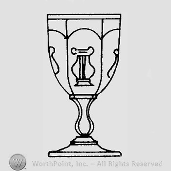 Warman's Pattern Glass Harp.