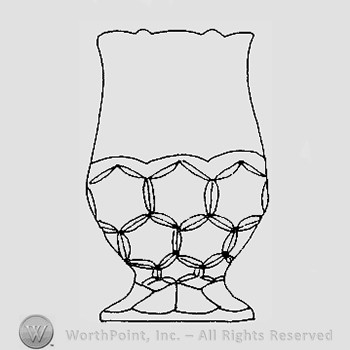 Warman's Pattern Glass Hexagon Block.