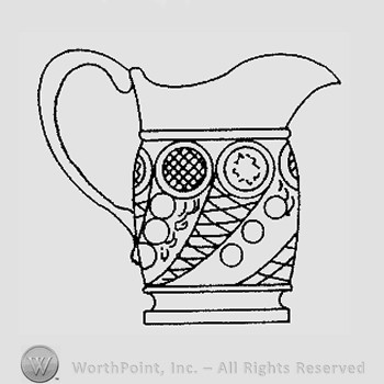 Warman's Pattern Glass Horn Of Plenty.
