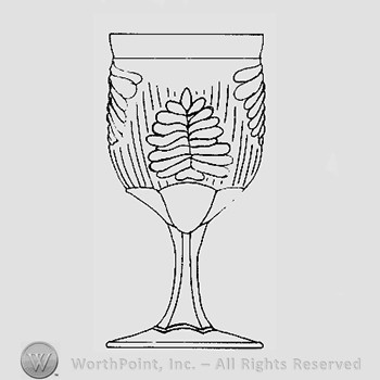 Warman's Pattern Glass Inverted Fern.