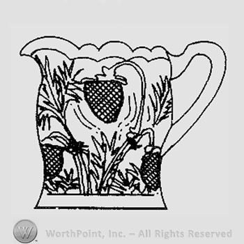 Warman's Pattern Glass Inverted Strawberry.