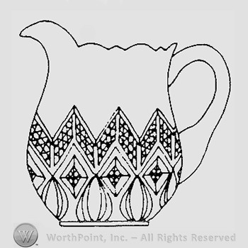 Warman's Pattern Glass Ivanhoe.