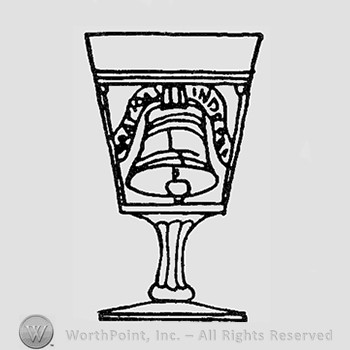 Warman's Pattern Glass Liberty Bell.