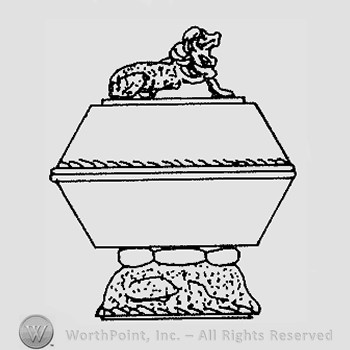 Warman's Pattern Glass Lion.