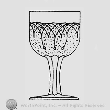 Warman's Pattern Glass Loop And Dart.