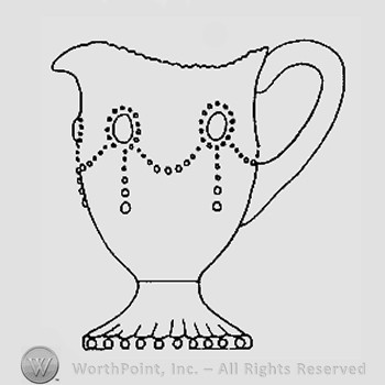 Warman's Pattern Glass Loop And Jewel.