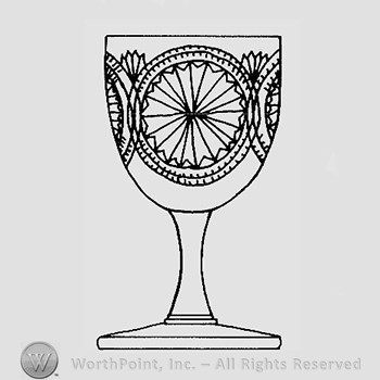 Warman's Pattern Glass Medallion Sunburst.
