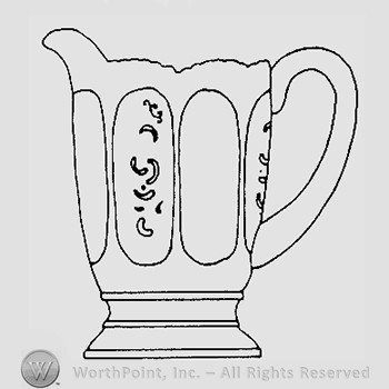 Warman's Pattern Glass Nestor.