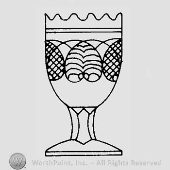 Warman's Pattern Glass Palmette.