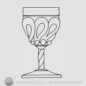 Warman's Pattern Glass Question Mark.