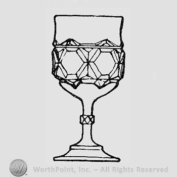 Warman's Pattern Glass Red Block.