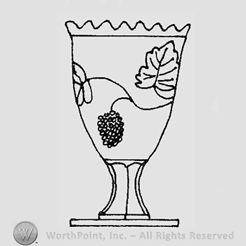 Warman's Pattern Glass Ribbed Grape.