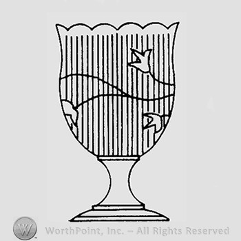 Warman's Pattern Glass Ribbed Ivy.