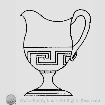 Warman's Pattern Glass Roman Key.