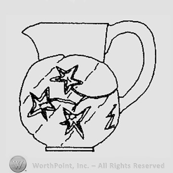 Warman's Pattern Glass Royal Ivy.