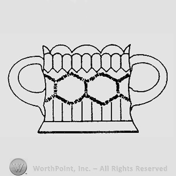 Warman's Pattern Glass Sawtooth Honeycomb.