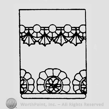 Warman's Pattern Glass Shell And Jewel.