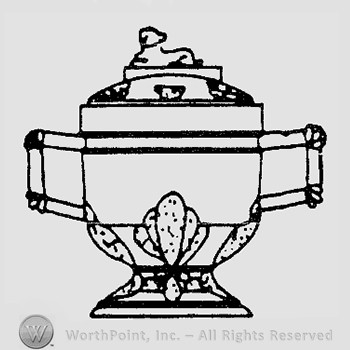 Warman's Pattern Glass Shell And Tasel.
