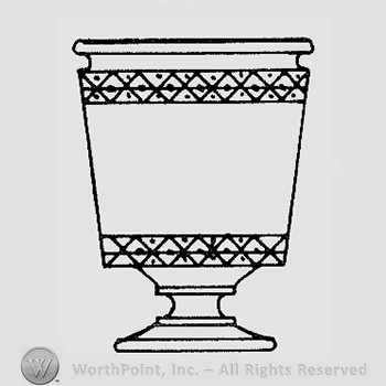 Warman's Pattern Glass Spirea Band.