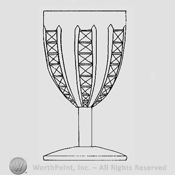 Warman's Pattern Glass Star And Stripes.