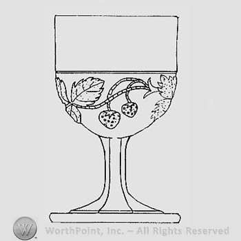 Warman's Pattern Glass Strawberry.