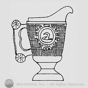 Warman's Pattern Glass Swan.